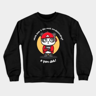 Funny Panda (on dark colors) Crewneck Sweatshirt